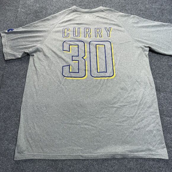 Golden State Warriors Shirt Mens 2XL Grey Basketball Curry Mission Accomplished - Picture 9 of 15
